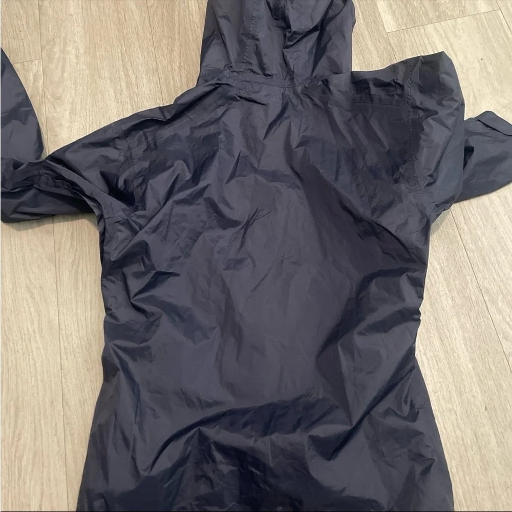 Helly Hansen Navy Hooded Shell Jacket with Pink HH Logo - Picture 3 of 3